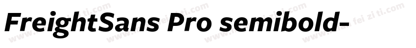 FreightSans Pro semibold字体转换